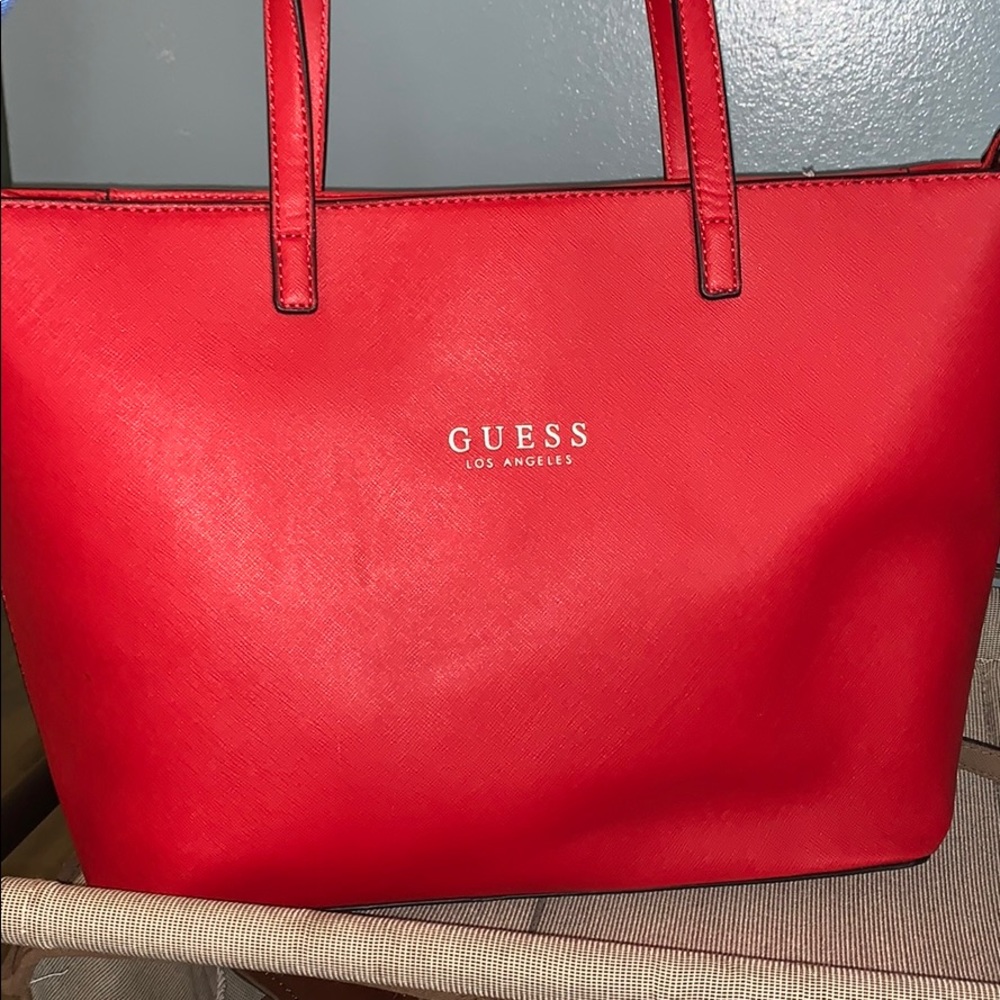 Red Guess purse